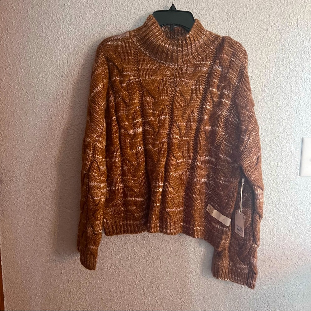 a.n.a Cable Knit Tan Sweater